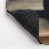 最も可愛い赤ん坊の動物 |黒猫のポートレート マウスパッド (コーナー)