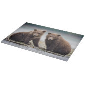 最も可愛い赤ん坊の動物 | 2つのクマの子ネコ カッティングボード (角)
