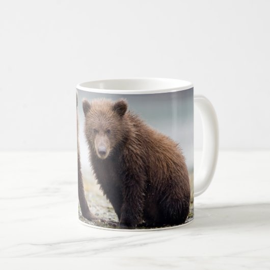 最も可愛い赤ん坊の動物 | 2つのクマの子ネコ コーヒーマグカップ (正面右)