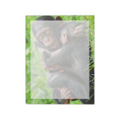 最も可愛い赤ん坊の動物 | 2つのチンパンジー ノートパッド (回転)