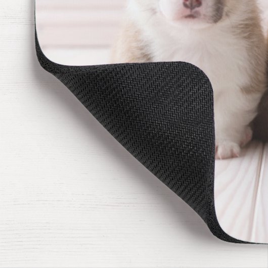 最も可愛い赤ん坊の動物 | 2つのベビーコーギス座り マウスパッド (コーナー)