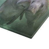 最も可愛い赤ん坊の動物 | 2つのマナティー カッティングボード (角)