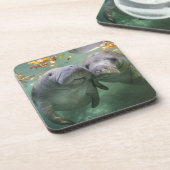 最も可愛い赤ん坊の動物 | 2つのマナティー コースター (左側)