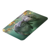 最も可愛い赤ん坊の動物 | 2つのマナティー マグネット (左側)