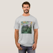 最も可愛い赤ん坊の動物 | 2つのマナティー Tシャツ (正面フル)