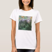 最も可愛い赤ん坊の動物 | 2つのマナティー Tシャツ (正面)
