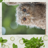 最も可愛い赤ん坊の動物 | 2つの若いフクロウ キッチンタオル (折り畳み)