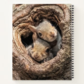 最も可愛い赤ん坊の動物 | 2人のリス ノートブック (裏面)