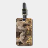 最も可愛い赤ん坊の動物 | 2頭の象 ラゲッジタグ (正面縦)