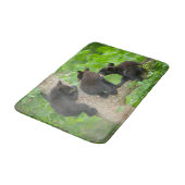 最も可愛い赤ん坊の動物 | 3つの黒いクマの子牛 バスマット (アングル)