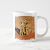 最も可愛い赤ん坊の動物 | 3メルカット ジャンボコーヒーマグカップ (右)