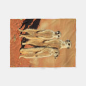 最も可愛い赤ん坊の動物 | 3メルカット フリースブランケット (正面(横))