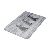 最も可愛い赤ん坊の動物 3台のエンペインギンの雛 バスマット (アングル)