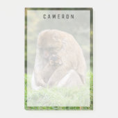 最も可愛い赤ん坊の動物 | Barbary Macaqueファミリー ポストイット (正面)