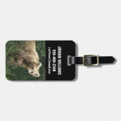 最も可愛い赤ん坊の動物 Bear Mama Bear & Her Cubs | Bear ラゲッジタグ (正面横)