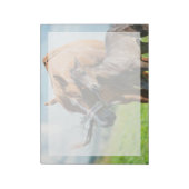 最も可愛い赤ん坊の動物 | Black Foal with Mom ノートパッド (回転)
