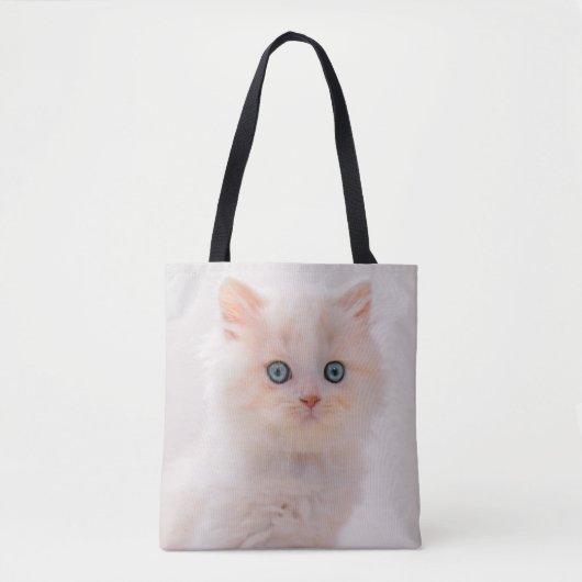 最も可愛い赤ん坊の動物 | Blue Eye Kitten トートバッグ (正面)