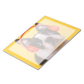 最も可愛い赤ん坊の動物 | Boston Terrier Headphones ノートパッド (アングル)