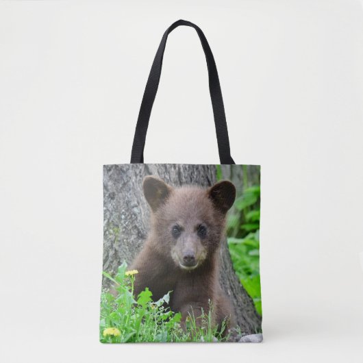 最も可愛い赤ん坊の動物 | Brown Bear Cub トートバッグ (正面)