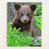 最も可愛い赤ん坊の動物 | Brown Bear Cub プランナー手帳 (正面)