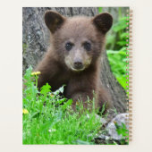 最も可愛い赤ん坊の動物 | Brown Bear Cub プランナー手帳 (裏面)