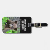 最も可愛い赤ん坊の動物 | Brown Bear Cub ラゲッジタグ (正面横)