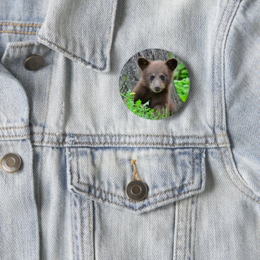 最も可愛い赤ん坊の動物 | Brown Bear Cub 缶バッジ (インサイチュ)