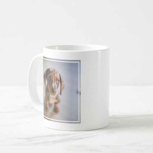 最も可愛い赤ん坊の動物 | Brown Dachshund Puppy コーヒーマグカップ (正面左)