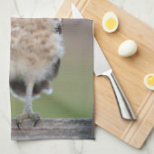 最も可愛い赤ん坊の動物 | Burroing Owlet キッチンタオル (四つ折り)