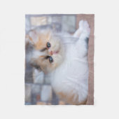 最も可愛い赤ん坊の動物 | Calicoペルシャ猫 フリースブランケット (正面)