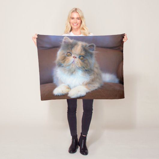 最も可愛い赤ん坊の動物 | Calicoペルシャ猫 フリースブランケット (インサイチュ)