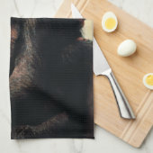 最も可愛い赤ん坊の動物 | Chimpanzee Hug キッチンタオル (四つ折り)