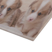最も可愛い赤ん坊の動物 | Corgiの子犬たち2匹 カッティングボード (角)