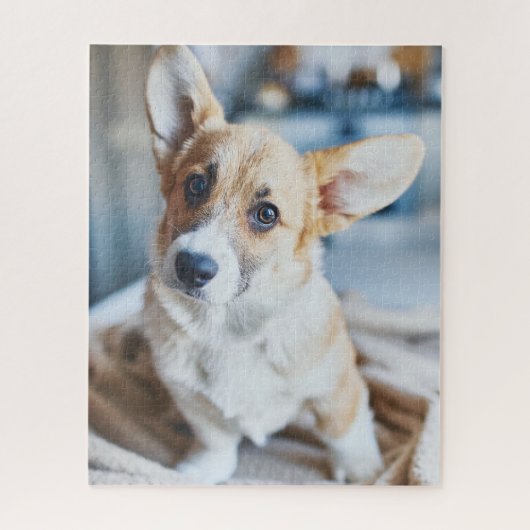 最も可愛い赤ん坊の動物 | Corgiヘッドの傾き ジグソーパズル (縦)