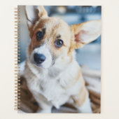 最も可愛い赤ん坊の動物 | Corgiヘッドの傾き プランナー手帳 (正面)