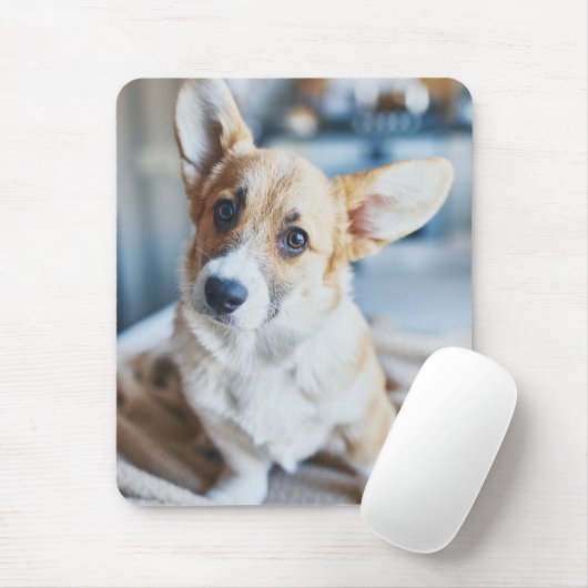 最も可愛い赤ん坊の動物 | Corgiヘッドの傾き マウスパッド (マウス)