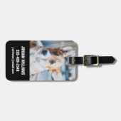 最も可愛い赤ん坊の動物 | Corgiヘッドの傾き ラゲッジタグ (正面横)