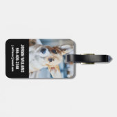 最も可愛い赤ん坊の動物 | Corgiヘッドの傾き ラゲッジタグ (裏面横)