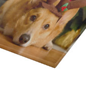 最も可愛い赤ん坊の動物 | Corgi Christmas Reindeer カッティングボード (角)