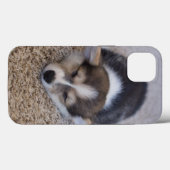 最も可愛い赤ん坊の動物 | Corgi Puppy on Shag Rug Case-Mate iPhoneケース (裏面 (横))