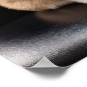 最も可愛い赤ん坊の動物 Corgi Puppy Stand Tall ポスター (角)