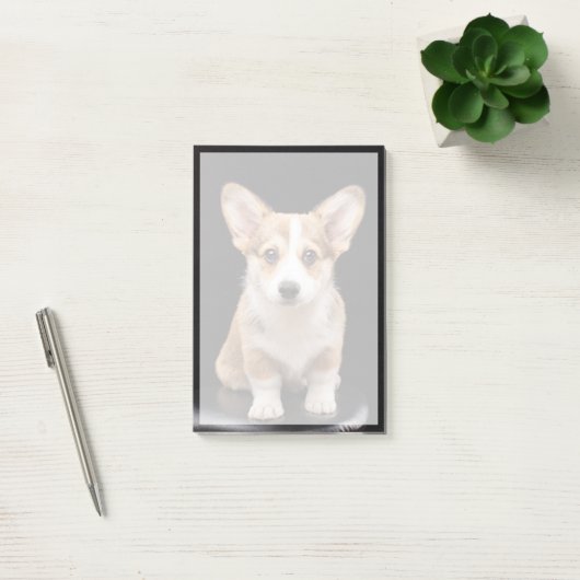 最も可愛い赤ん坊の動物 Corgi Puppy Stand Tall ポストイット (オフィス)