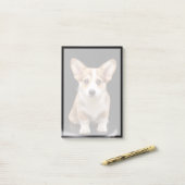 最も可愛い赤ん坊の動物 Corgi Puppy Stand Tall ポストイット (デスク上)