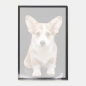 最も可愛い赤ん坊の動物 Corgi Puppy Stand Tall ポストイット (正面)