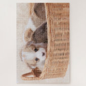 最も可愛い赤ん坊の動物 | Corgi Tiny Puppy ジグソーパズル (縦)