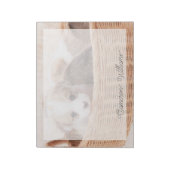 最も可愛い赤ん坊の動物 | Corgi Tiny Puppy ノートパッド (回転)