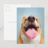 最も可愛い赤ん坊の動物 Corgi Tongue | Corgi Tong ポストカード (正面/裏面)