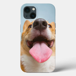 最も可愛い赤ん坊の動物 Corgi Tongue Corgi Tong iPhone 13ケース