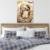 最も可愛い赤ん坊の動物 | Curiousベビーリス キャンバスプリント (インサイチュ (寝室))