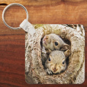 最も可愛い赤ん坊の動物 | Curiousベビーリス キーホルダー (正面)